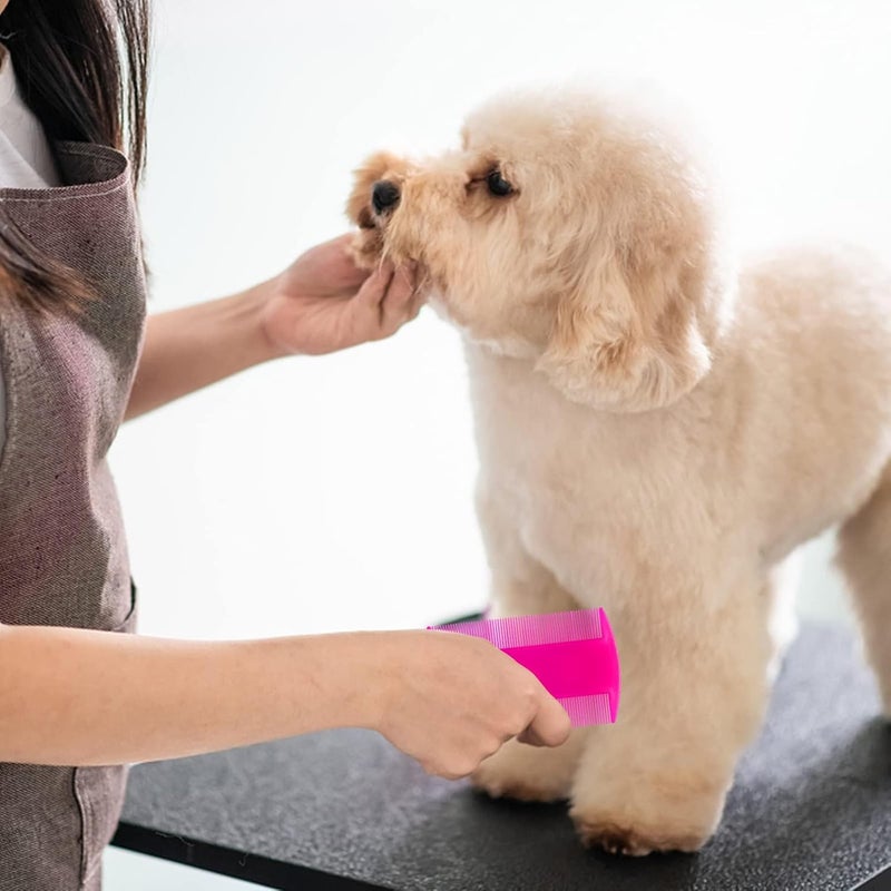 YEEPSYS Double Sided Fine Tooth Comb for Adults Dog Cat Pet's Long, Short, Fine, Thick Hair(4 Pack) - Image 5